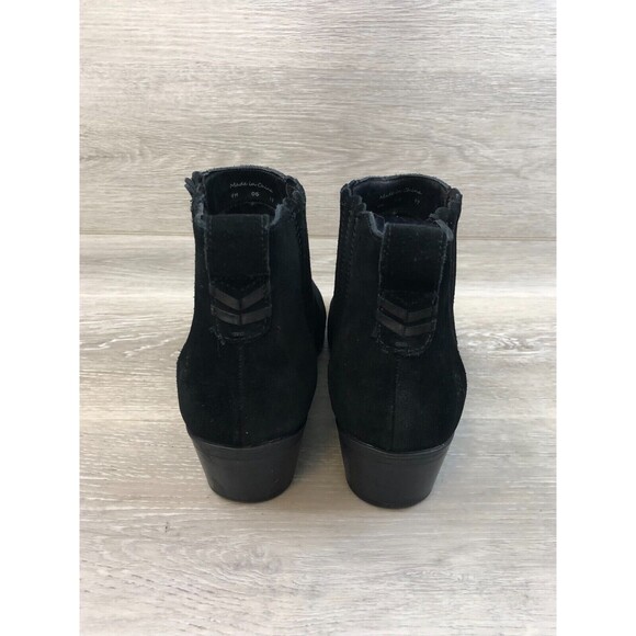 Jack Rogers Women's US 9M Black Suede Leather Pull On Cuban Heel Ankle Bootie - Picture 3 of 8